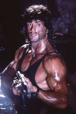 Sylvester Stallone in "Rambo", immagine rilasciata sotto licenza  Creative Commons Attribution-Share Alike 3.0 Unported, fonte Wikimedia Commons, autore Yoni S.Hamenahem