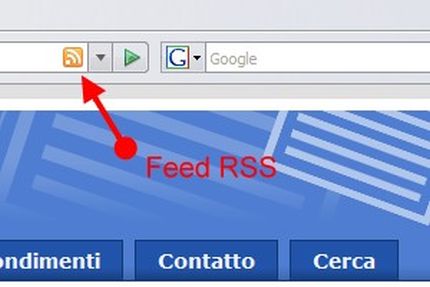 Icona RSS sul browser Firefox Icona RSS sul browser Firefox
