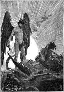Apparizione di Lucifero, tratto dal poema omonimo di Mario Rapisardi, immagine in pubblico dominio, fonte Wikimedia Commons