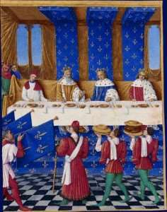 Banchetto offerto da Carlo V il Saggio - Immagine in pubblico dominio, fonte Wikipedia