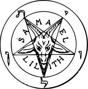 Immagine del Baphomet tratta dall'occultismo tradizionale, fonte Wikimedia Commons