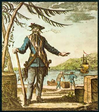Il pirata Barbanera - Immagine in pubblico dominio, fonte Wiimedia commons