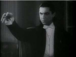 Bela Lugosi, il primo e più famoso Dracula cinematografico, immagine in pubblico dominio, fonte Wikimedia Commons, utente Trackdelphi