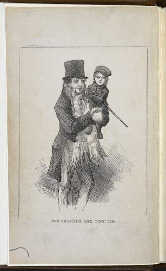 Il Piccolo Tim, illustrato da John Leech - Immagine in pubblico dominio