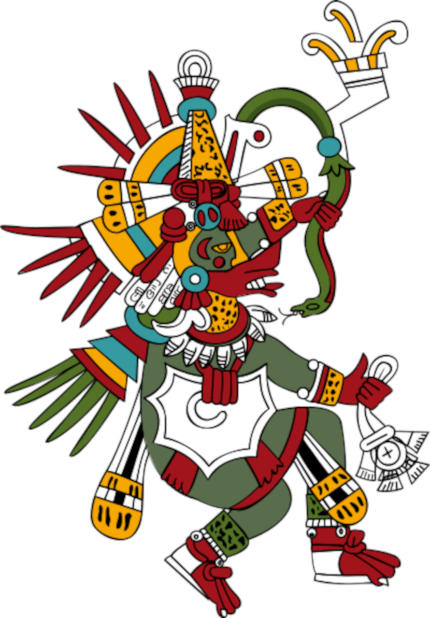 Rappresentazione del dio azteco Quetzalcoatl - Imagine rilasciata sotto Creative Commons Attribution 3.0 Unported, fonte Wikimedia Commons, utente Geralt Riv