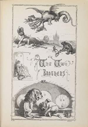 "The Fairy Ring", una traduzione in inglese dei racconti dei fratelli Grimm, edizione 1857 - Immagine in pubblico dominio, fonte The British Library