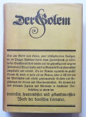 "Der Golem", nella prima edizione in volume unico del 1914 - Immagine rilasciata sotto licenza Creative Commons Attribution-Share Alike 4.0 International - Fonte Wikimedia Commons, utente Selfie756