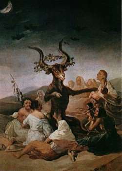 Sabba di streghe - opera di Goya - immagine in pubblico dominio, fonte Wikipedia