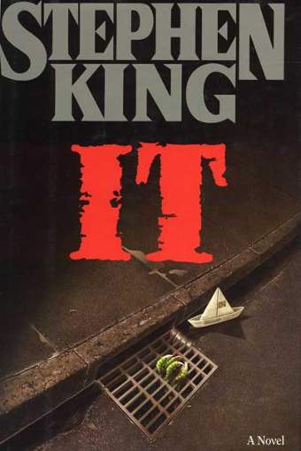 La copertina originale del romanzo It di Stephen King - Immagine utilizzata per uso di critica o di discussione ex articolo 70 comma 1 della legge 22 aprile 1941 n. 633, fonte Internet