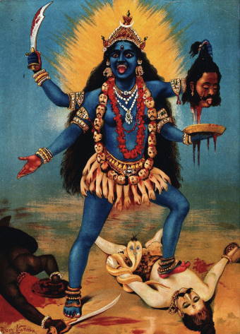 La dea Kali - Immagine in pubblico dominio - Fonte Wikimedia Commons, utente ShotgunMavericks