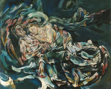 La Sposa nel Vento di Oskar Kokoschka - Immagine utilizzata per uso di critica o di discussione ex articolo 70 comma 1 della legge 22 aprile 1941 n. 633, fonte Internet