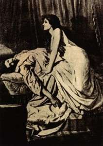 Rappresentazione della donna vampiro di Burne - Jones - Immagine in pubblico dominio, fonte Wikipedia