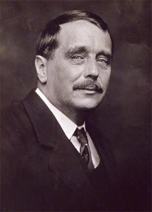 Lo scrittore H.G. Wells - Immagine in pubblico dominio, fonte Wikimedia Commons