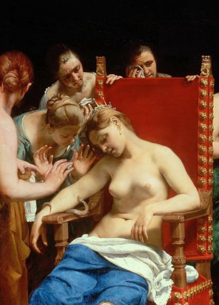 La morte di Cleopatra - Immagine in pubblico dominio, fonte Wikimedia Commons, utente Austriacus