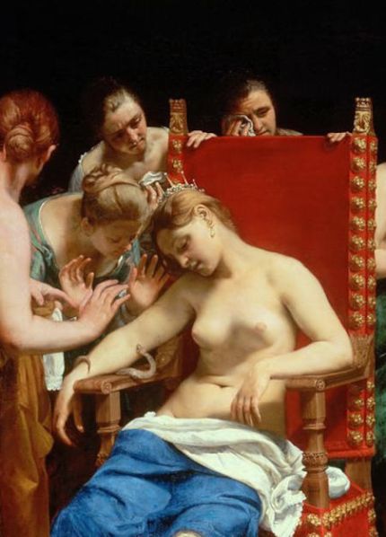 La morte di Cleopatra - Immagine in pubblico dominio, fonte Wikimedia Commons, utente Austriacus La morte di Cleopatra - Immagine in pubblico dominio, fonte Wikimedia Commons, utente Austriacus