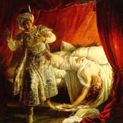 Il tragico amore di Otello e Desdemona - Immagine in pubblico dominio, fonte Wikimedia Commons, utente Viva-Verdi Il tragico amore di Otello e Desdemona - Immagine in pubblico dominio, fonte Wikimedia Commons, utente Viva-Verdi