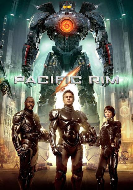 La locandina del primo film del franchise Pacific Rim - Immagine utilizzata per uso di critica o di discussione ex articolo 70 comma 1 della legge 22 aprile 1941 n. 633, fonte Internet