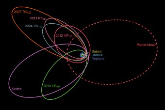 Possibile orbita del Pianeta X - Immagine rilasciata sotto licenza CC0