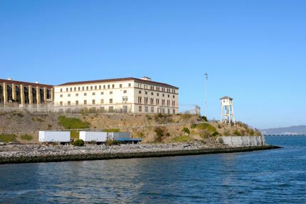 San Quentin, prigione con veduta panoramica sulla Baia di San Francisco - Immagine utilizzata per uso di critica o di discussione ex articolo 70 comma 1 della legge 22 aprile 1941 n. 633, fonte Internet