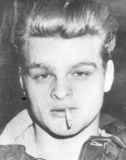 Charles Starkweather in un'immagine tratta dal rapporto di polizia redatto sul suo caso, fonte originale trutv.com