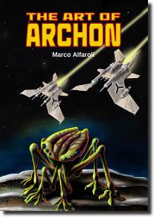 The Art of Archon, volume illustrato di fantascienza dello scrittore e illustratore Marco Alfaroli
