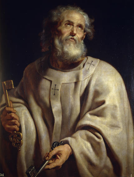 Una tradizionale rappresentazione di San Pietro in un dipinto di Rubens - Immagine in pubblico dominio, fonte Wikimedia Commons, utente Alexcoldcasefan