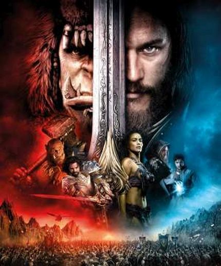 Dettaglio della locandina del film "Warcraft", immagine utilizzata per uso di critica o di discussione ex articolo 70 comma 1 della legge 22 aprile 1941 n. 633