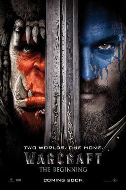 La locandina del film "Warcraft", immagine utilizzata per uso di critica o di discussione ex articolo 70 comma 1 della legge 22 aprile 1941 n. 633